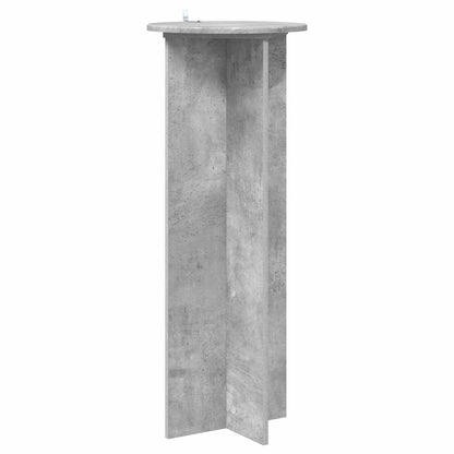 Plant Stand 2 pcs Concrete Grey Ø40 x 100 cm Engineered Wood