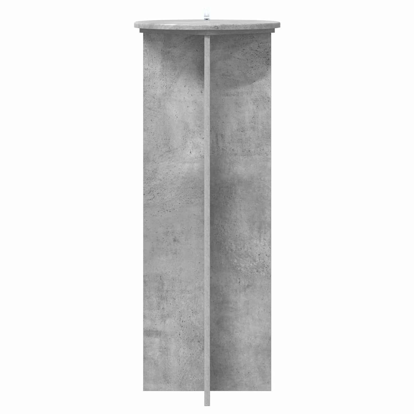 Plant Stand 2 pcs Concrete Grey Ø40 x 100 cm Engineered Wood