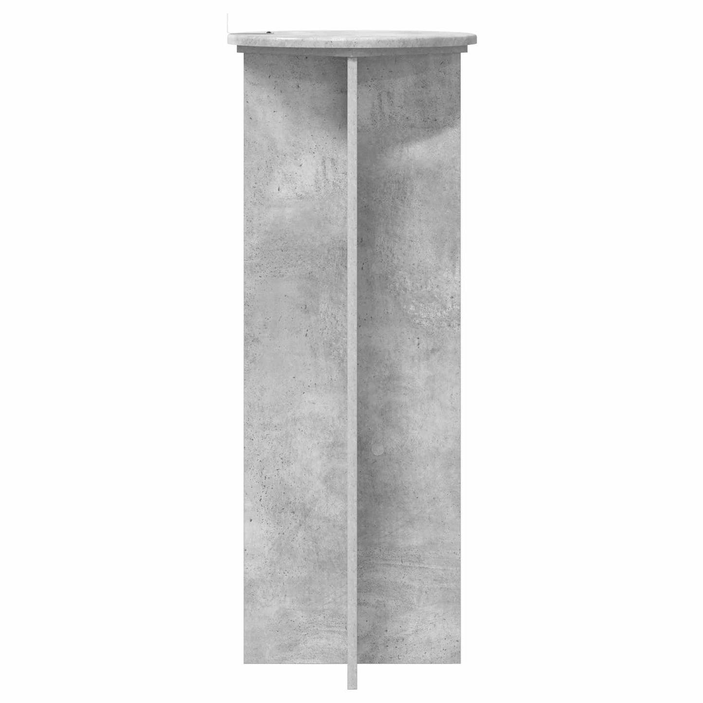 Plant Stand 2 pcs Concrete Grey Ø40 x 100 cm Engineered Wood