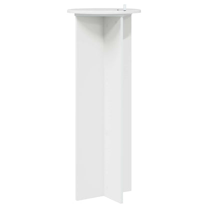 Plant Stand 2 pcs High Gloss White Ø40 x 100 cm Engineered Wood