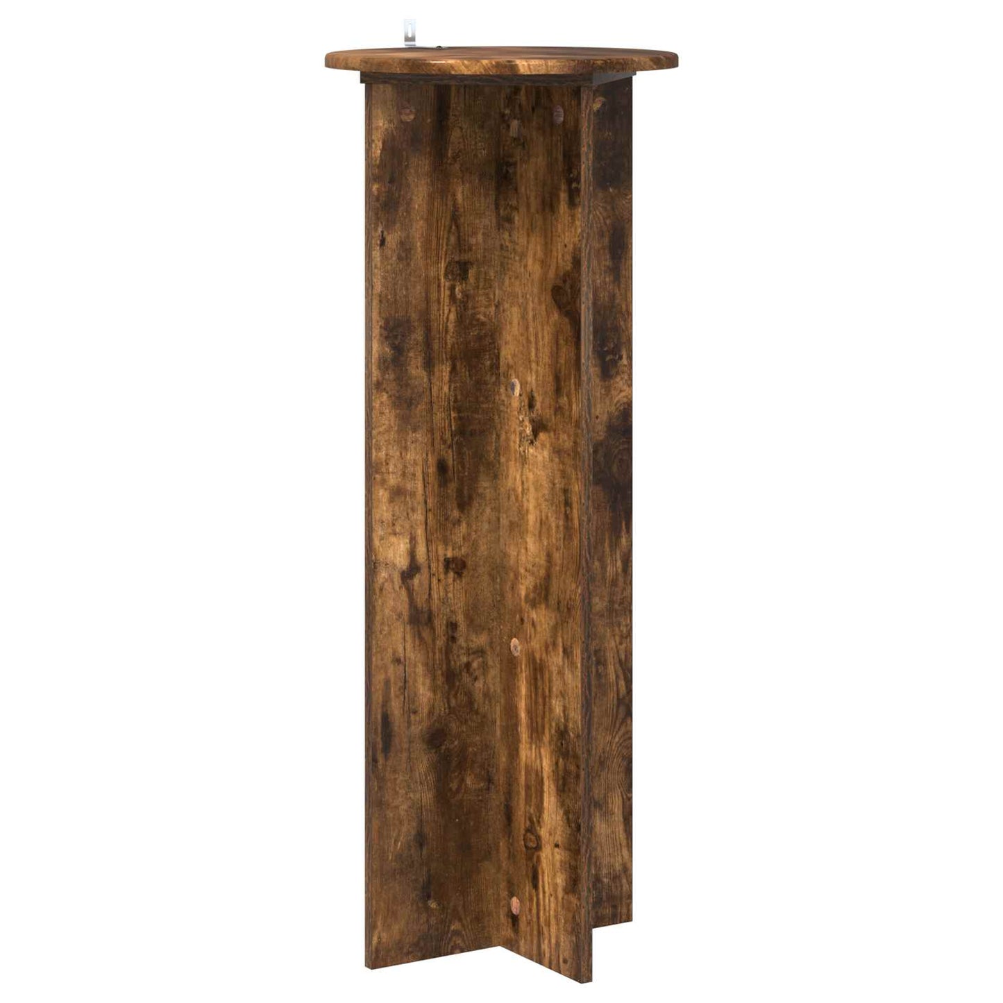 Plant Stand 2 pcs Smoked Oak Ø40 x 100 cm Engineered Wood