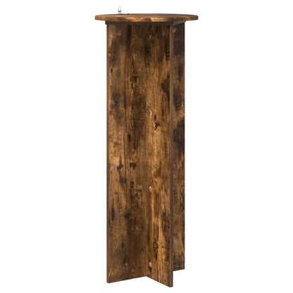 Plant Stand 2 pcs Smoked Oak Ø40 x 100 cm Engineered Wood