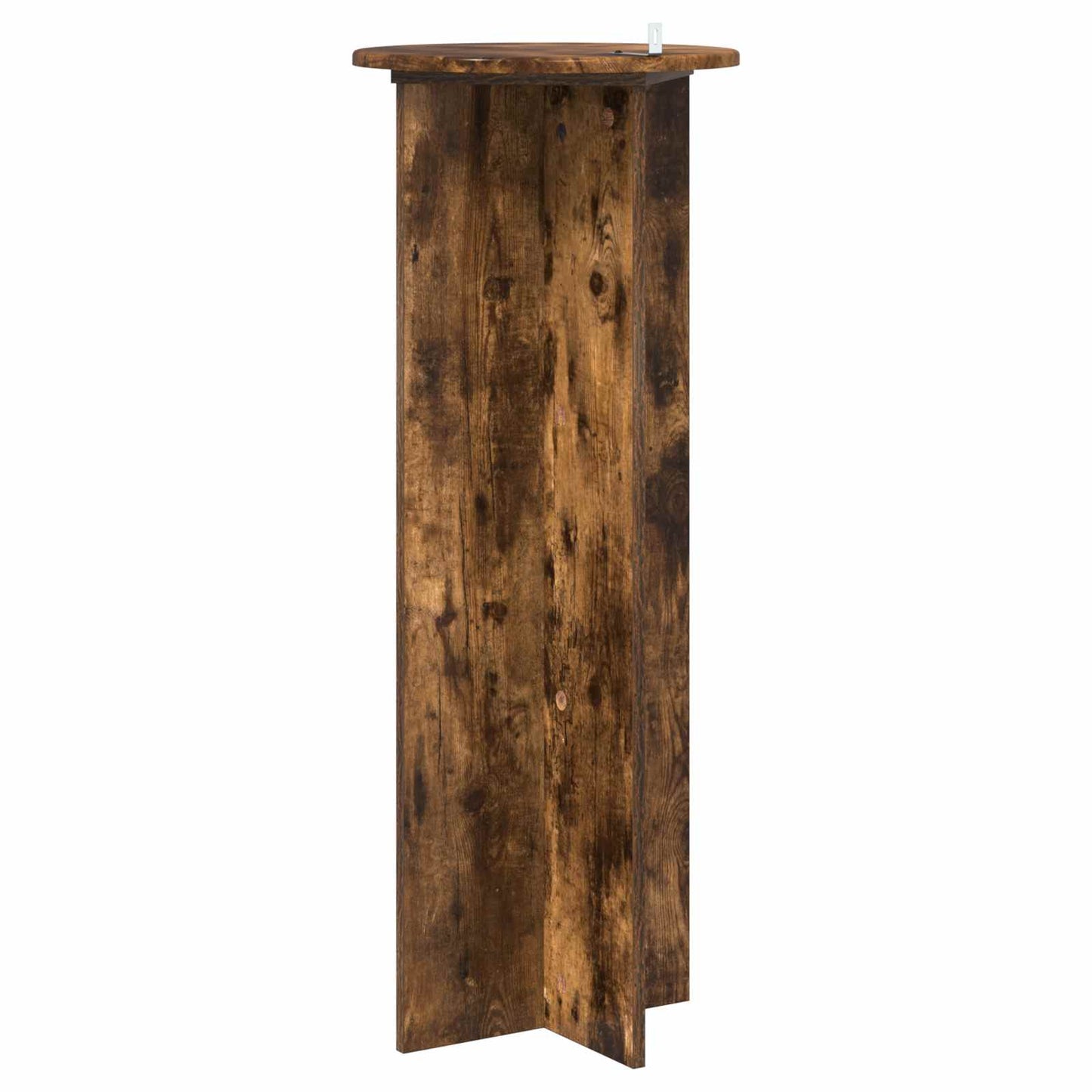 Plant Stand 2 pcs Smoked Oak Ø40 x 100 cm Engineered Wood
