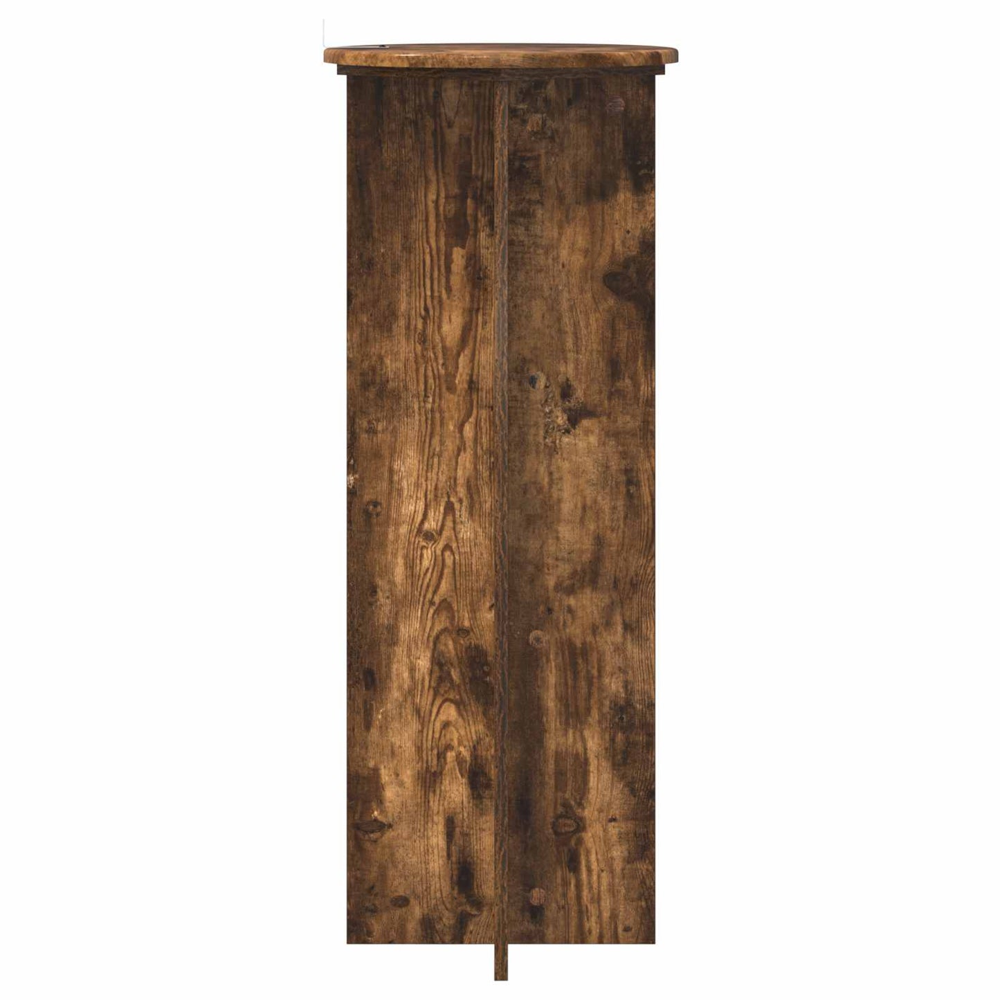 Plant Stand 2 pcs Smoked Oak Ø40 x 100 cm Engineered Wood