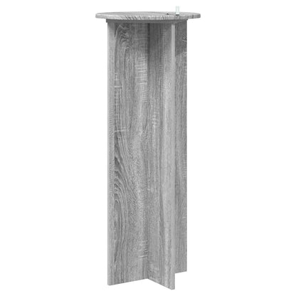 Plant Stand 2 pcs Grey Sonoma Ø40 x 100 cm Engineered Wood