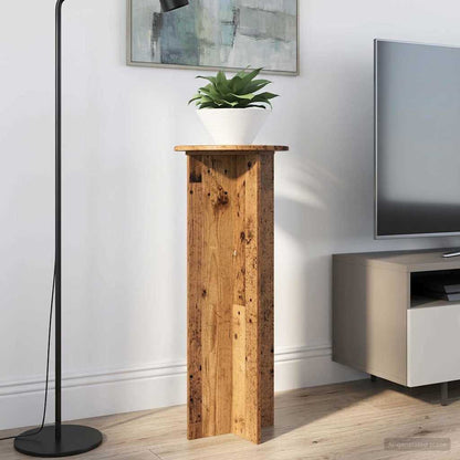 Plant Stand 2 pcs Old Wood Ø40 x 100 cm Engineered Wood