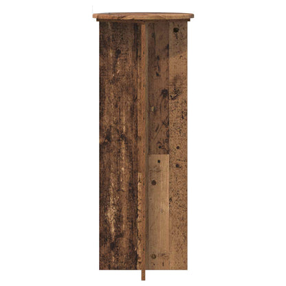 Plant Stand 2 pcs Old Wood Ø40 x 100 cm Engineered Wood