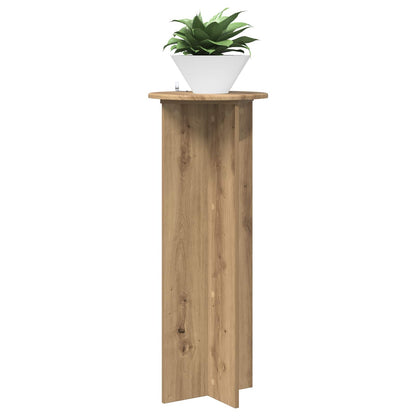 Plant Stand 2 pcs Artisan Oak Ø40 x 100 cm Engineered Wood