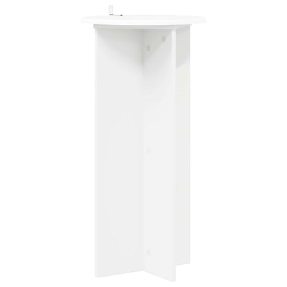 Plant Stand 2 pcs White Ø40 x 80 cm Engineered Wood