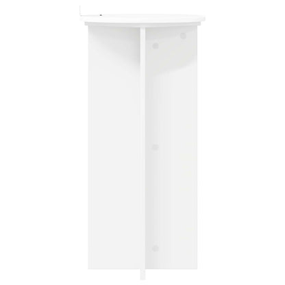Plant Stand 2 pcs White Ø40 x 80 cm Engineered Wood