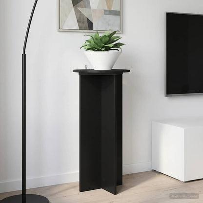 Plant Stand 2 pcs Black 40 x 40 x 80 cm Engineered Wood