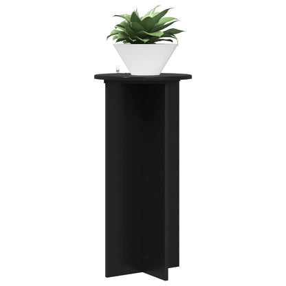 Plant Stand 2 pcs Black 40 x 40 x 80 cm Engineered Wood