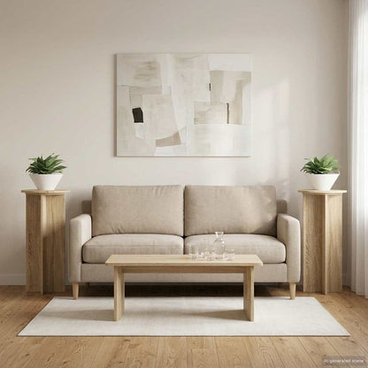 Plant Stand 2 pcs Sonoma Oak 40 x 40 x 80 cm Engineered Wood