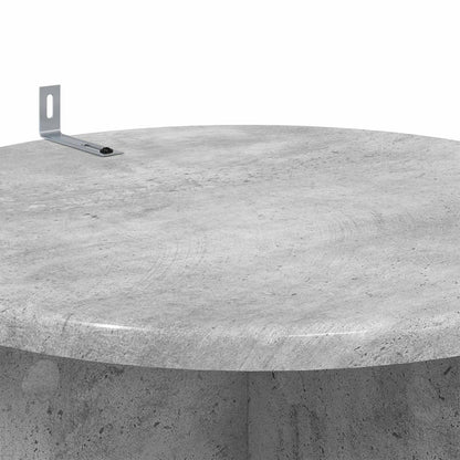 Plant Stand 2 pcs Concrete Grey 40 x 40 x 80 cm Engineered Wood