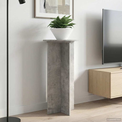 Plant Stand 2 pcs Concrete Grey 40 x 40 x 80 cm Engineered Wood
