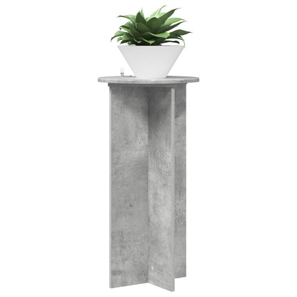Plant Stand 2 pcs Concrete Grey 40 x 40 x 80 cm Engineered Wood