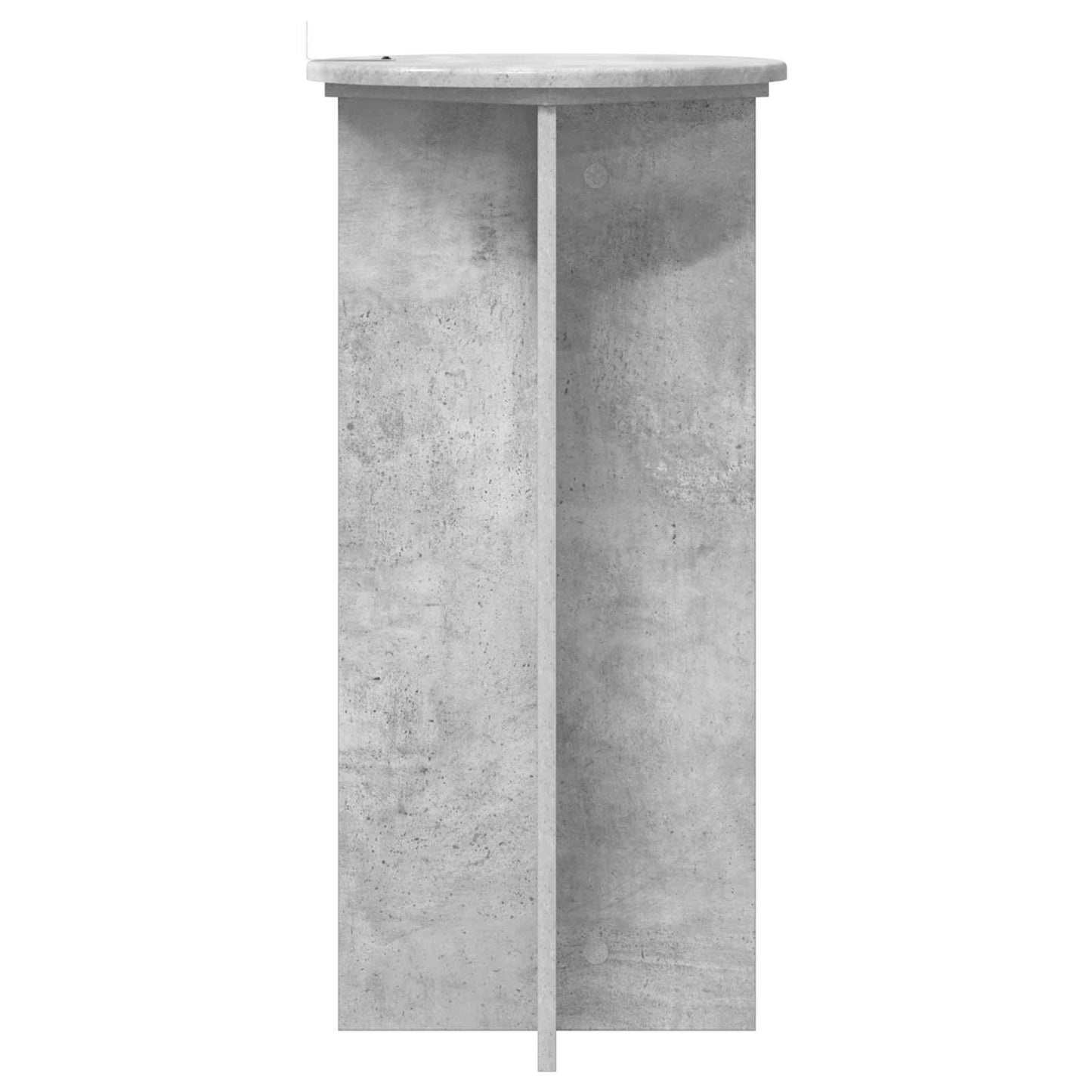 Plant Stand 2 pcs Concrete Grey 40 x 40 x 80 cm Engineered Wood