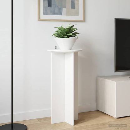 Plant Stand 2 pcs High Gloss White 40 x 40 x 80 cm