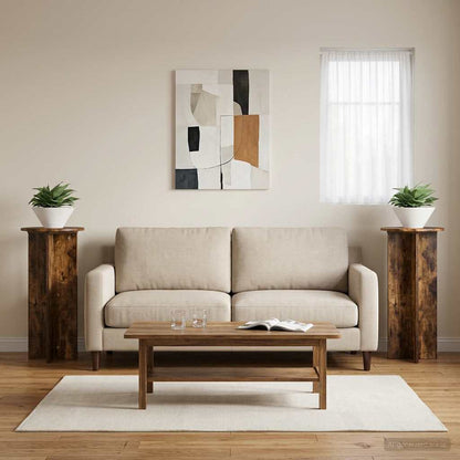 Plant Stand 2 pcs Smoked Oak 40 x 40 x 80 cm Engineered Wood