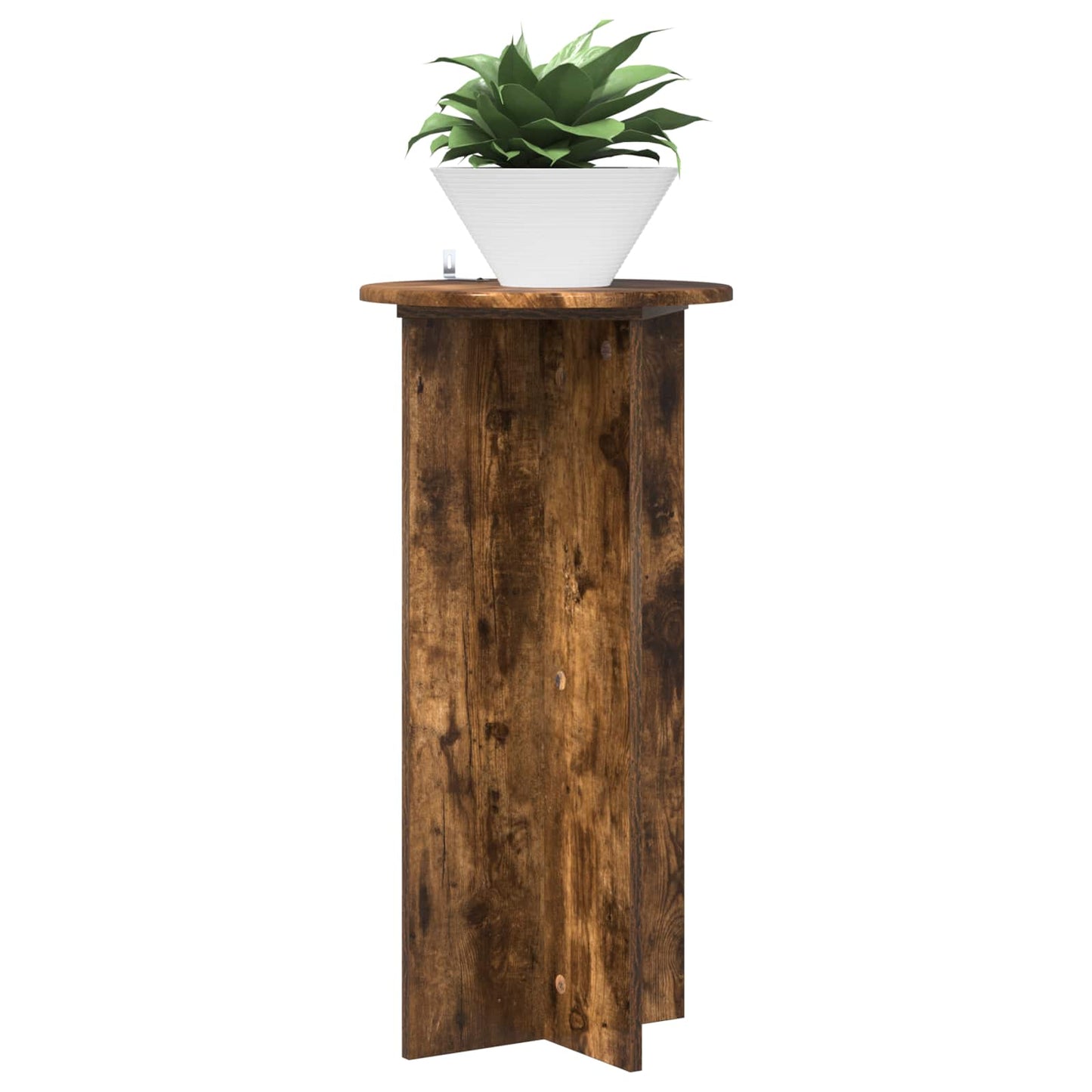 Plant Stand 2 pcs Smoked Oak 40 x 40 x 80 cm Engineered Wood