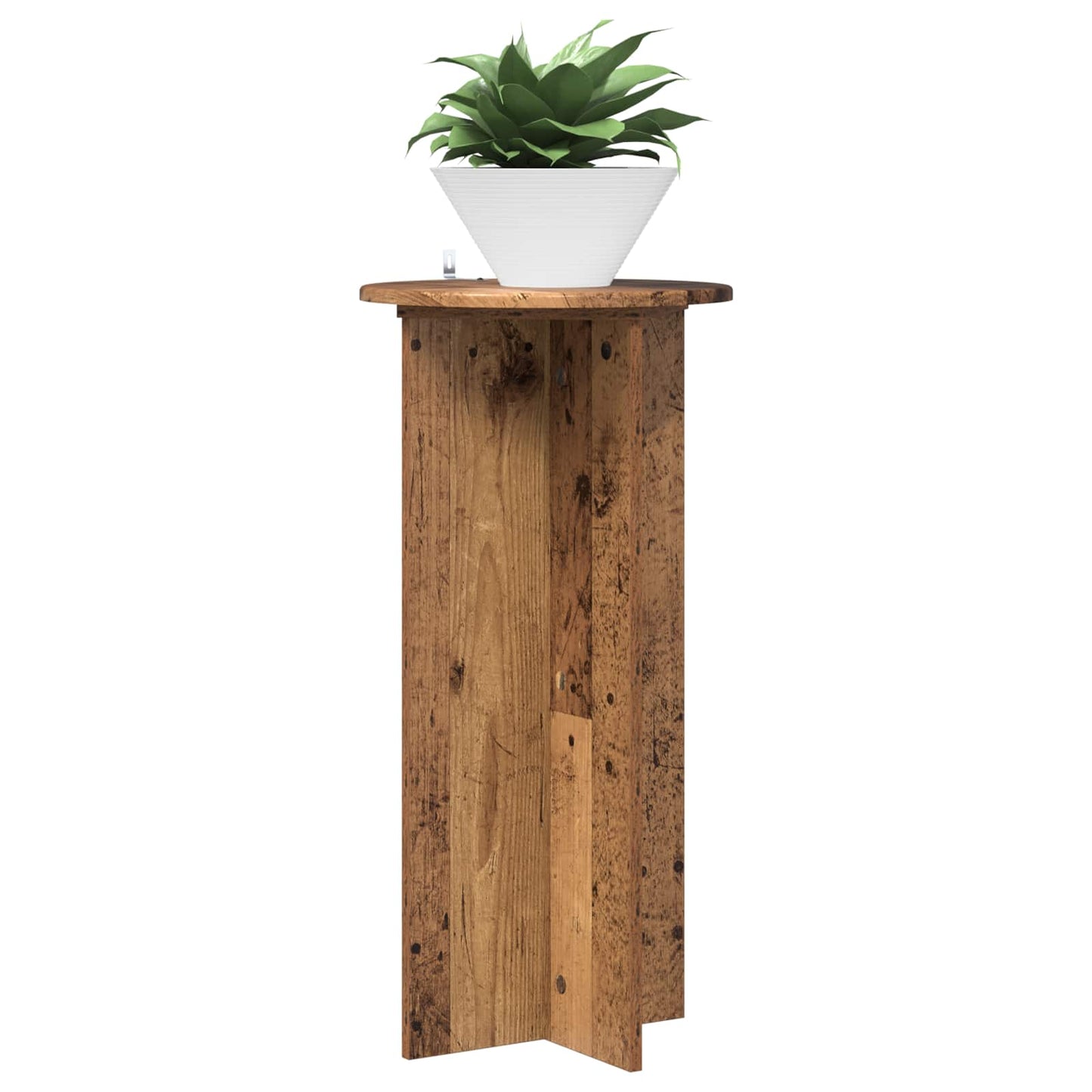 Plant Stand 2 pcs Old Wood 40 x 40 x 80 cm Engineered Wood