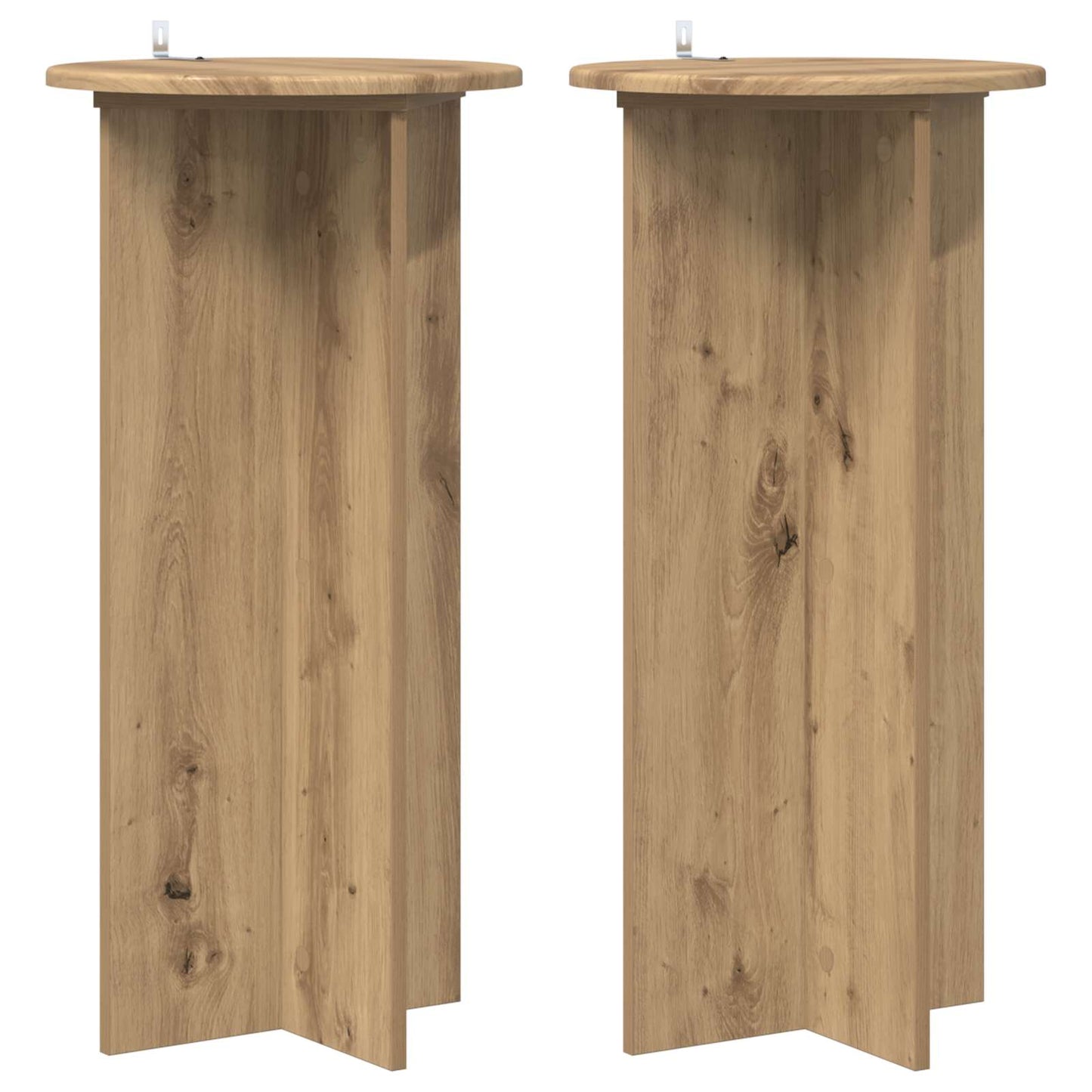 Plant Stand 2 pcs Artisan Oak 40 x 40 x 80 cm Engineered Wood