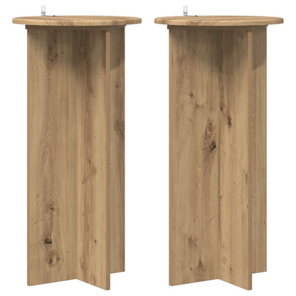 Plant Stand 2 pcs Artisan Oak 40 x 40 x 80 cm Engineered Wood