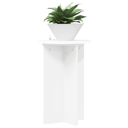 Plant Stand 2 pcs White Ø40 x 60 cm Engineered Wood