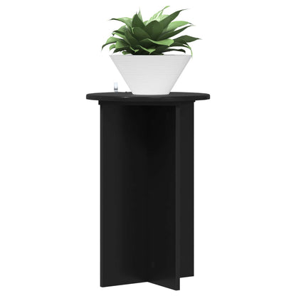 Plant Stand 2 pcs Black Ø40 x 60 cm Engineered Wood