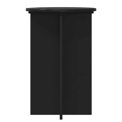 Plant Stand 2 pcs Black Ø40 x 60 cm Engineered Wood