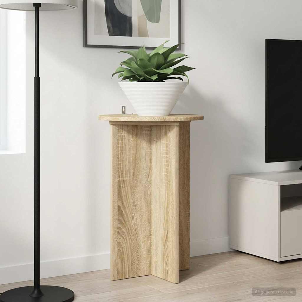Plant Stand 2 pcs Sonoma Oak Ø40 x 60 cm Engineered Wood