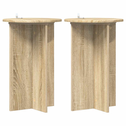 Plant Stand 2 pcs Sonoma Oak Ø40 x 60 cm Engineered Wood
