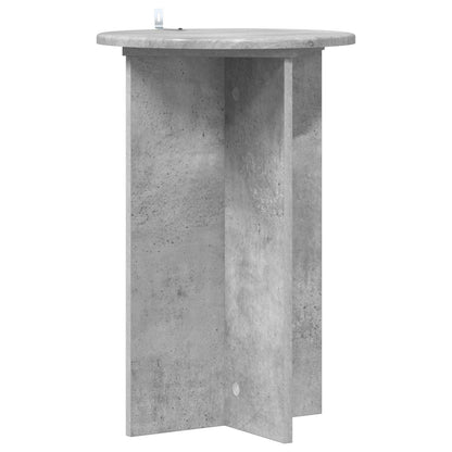 Plant Stand 2 pcs Concrete Grey Ø40 x 60 cm Engineered Wood