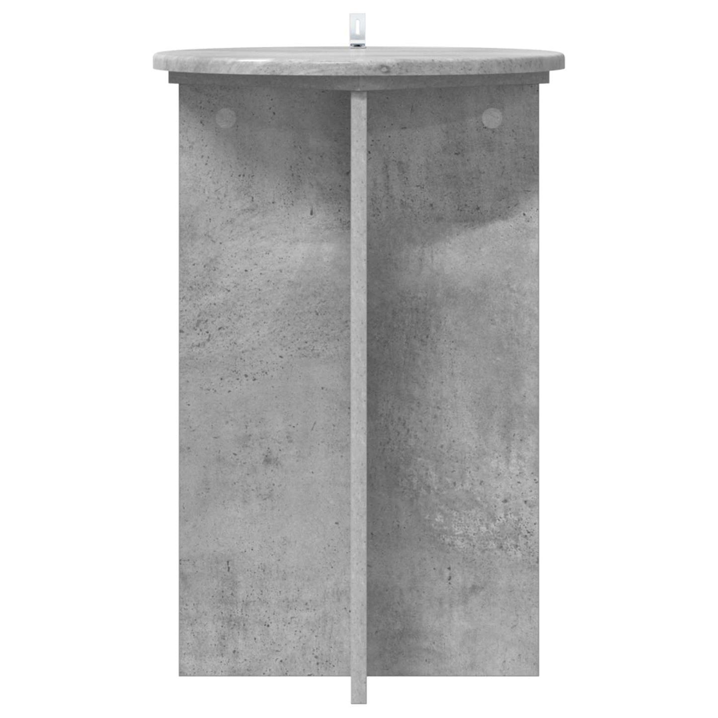 Plant Stand 2 pcs Concrete Grey Ø40 x 60 cm Engineered Wood