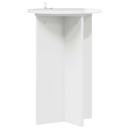 Plant Stand 2 pcs High Gloss White Ø40 x 60 cm Engineered Wood