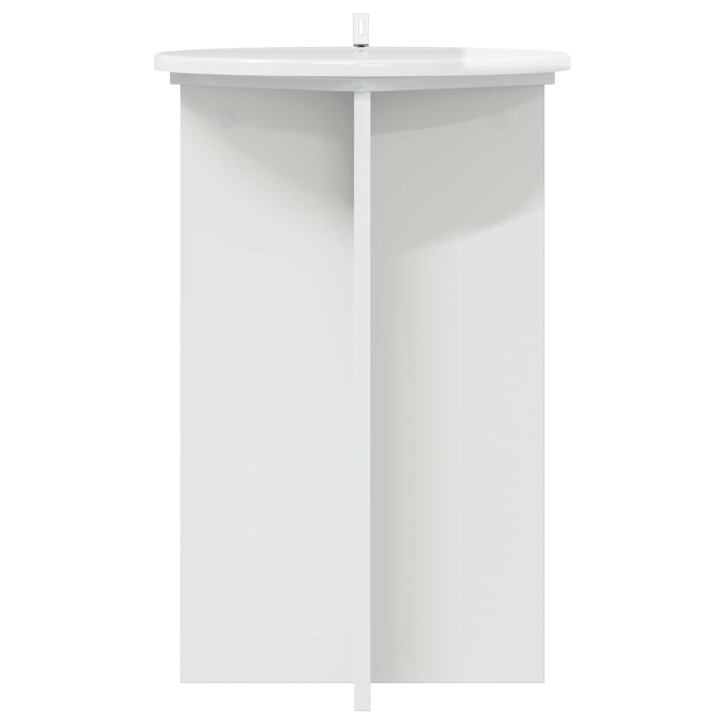 Plant Stand 2 pcs High Gloss White Ø40 x 60 cm Engineered Wood
