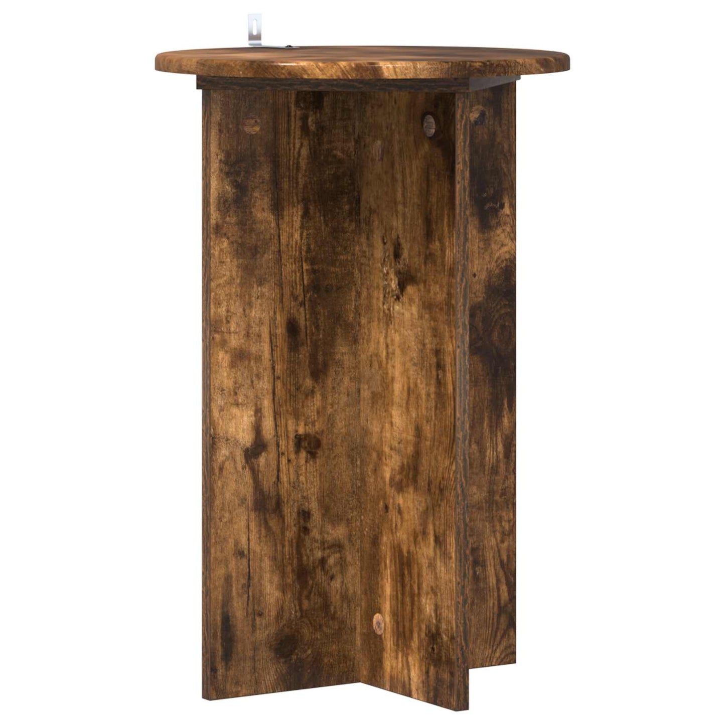 Plant Stand 2 pcs Smoked Oak Ø40 x 60 cm Engineered Wood
