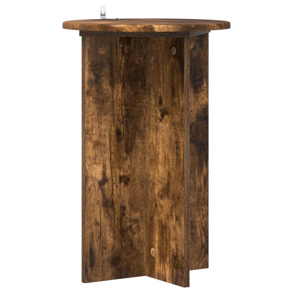 Plant Stand 2 pcs Smoked Oak Ø40 x 60 cm Engineered Wood