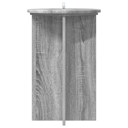 Plant Stand 2 pcs Grey Sonoma Ø40 x 60 cm Engineered Wood