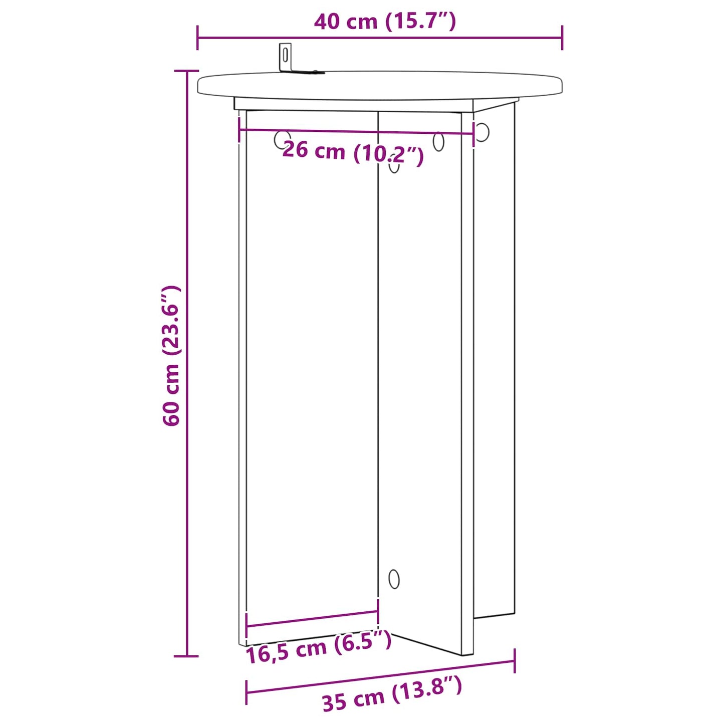 Plant Stand 2 pcs Grey Sonoma Ø40 x 60 cm Engineered Wood