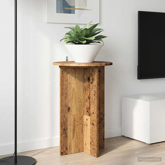 Plant Stand 2 pcs Old Wood Ø40 x 60 cm Engineered Wood
