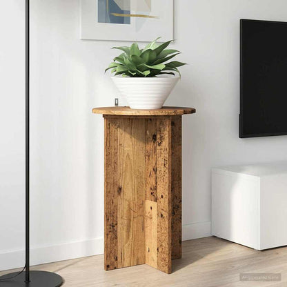 Plant Stand 2 pcs Old Wood Ø40 x 60 cm Engineered Wood
