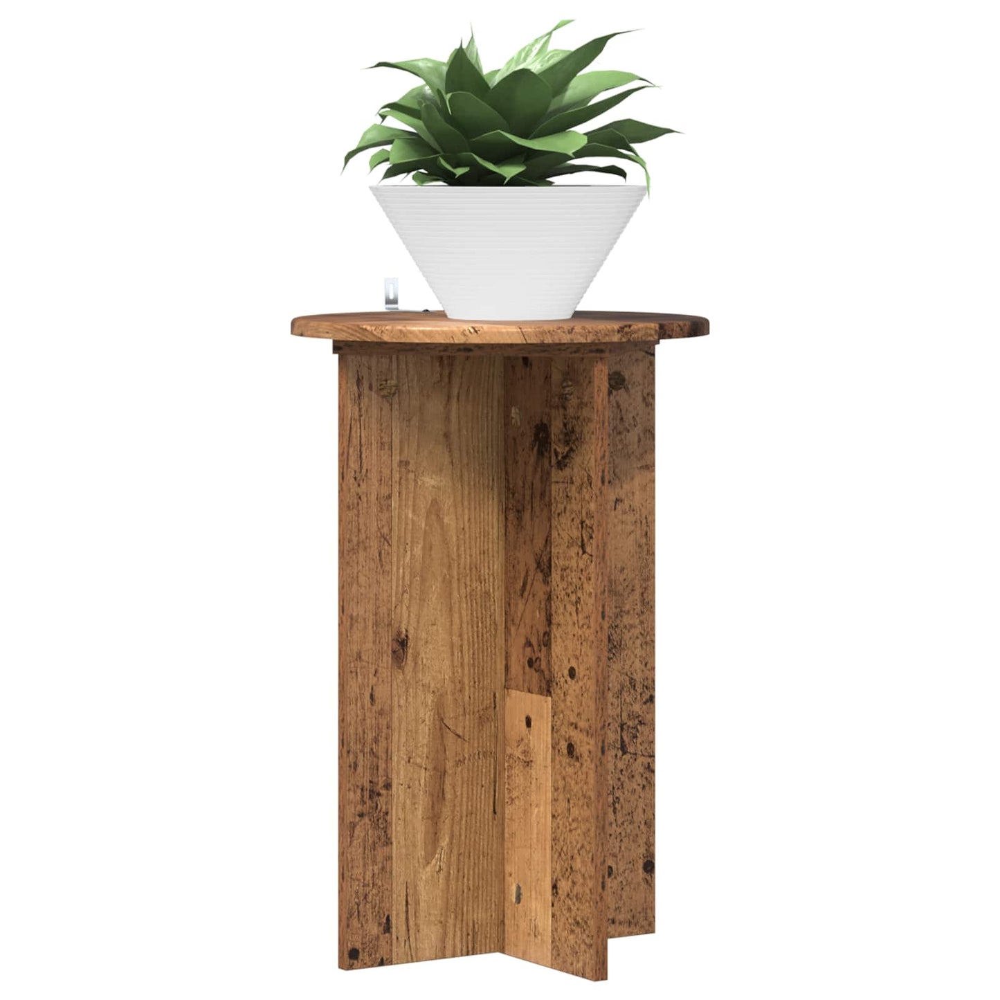 Plant Stand 2 pcs Old Wood Ø40 x 60 cm Engineered Wood