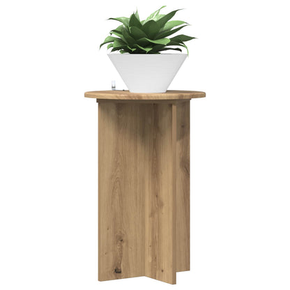 Plant Stand 2 pcs Artisan Oak Ø40 x 60 cm Engineered Wood
