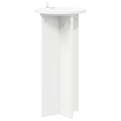 Plant Stand 2 pcs White Ø29.5 x 60 cm Engineered Wood