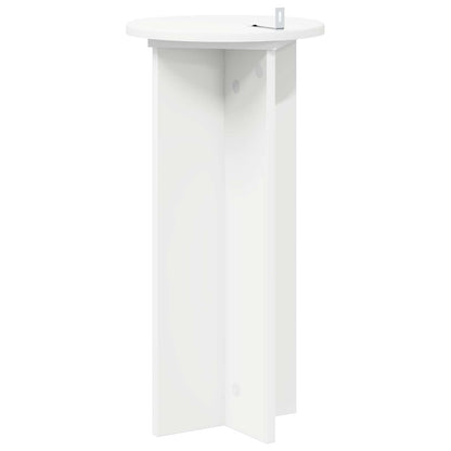 Plant Stand 2 pcs White Ø29.5 x 60 cm Engineered Wood
