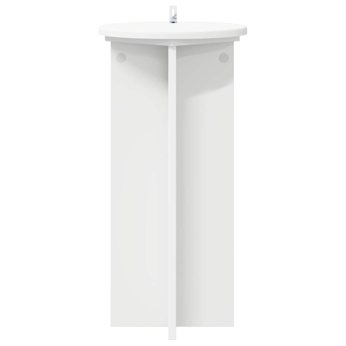 Plant Stand 2 pcs White Ø29.5 x 60 cm Engineered Wood
