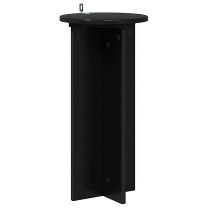 Plant Stand 2 pcs Black 29.5 x 29.5 x 60 cm Engineered Wood