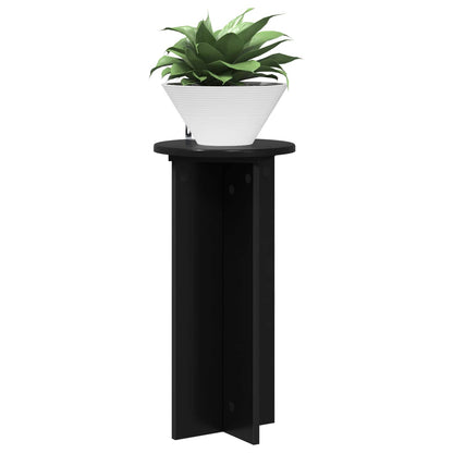 Plant Stand 2 pcs Black 29.5 x 29.5 x 60 cm Engineered Wood