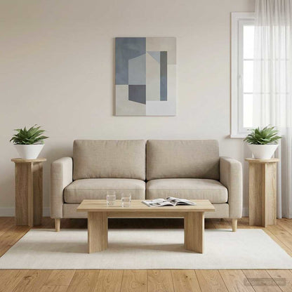 Plant Stand 2 pcs Sonoma Oak 29.5 x 29.5 x 60 cm